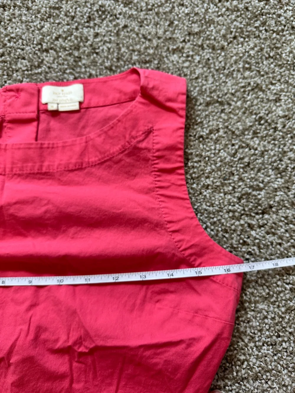 Kate Spade Sleeveless Peplum Blouse in Pink